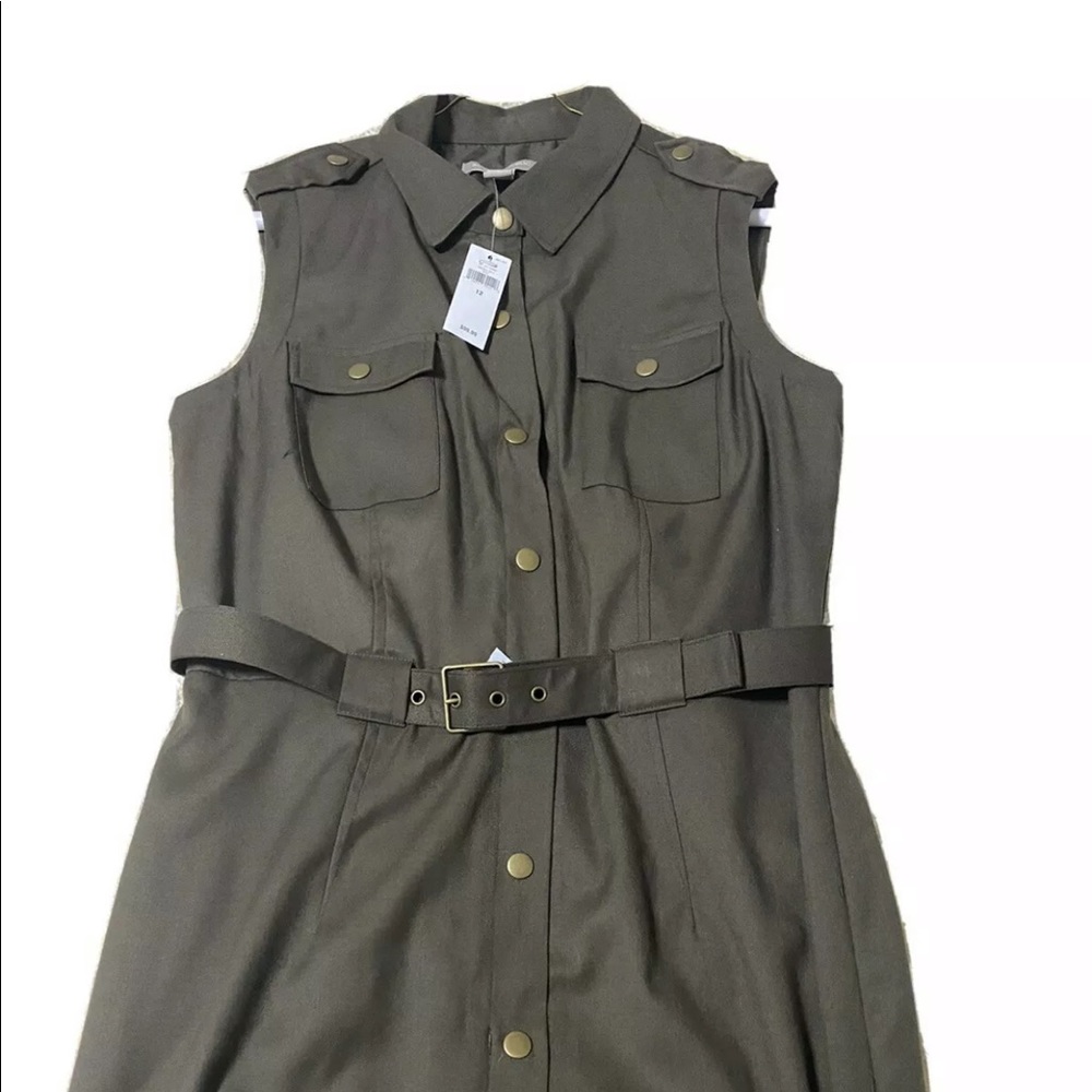 Banana Republic Size 12 Olive Green Dress NWT